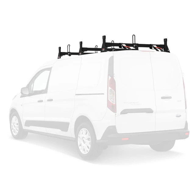 VANTECH H1 3 Bar Steel Ladder Roof Rack, Fits Ford Transit Connect 2014