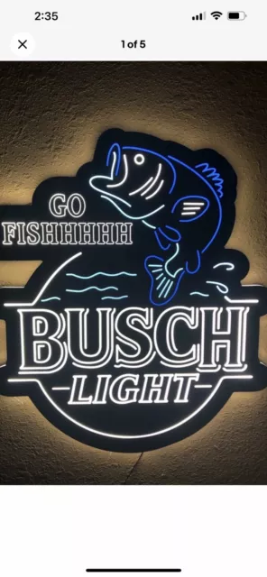 BUSCH LIGHT FISHING Led Brand New In Boxrare $350.00 - PicClick