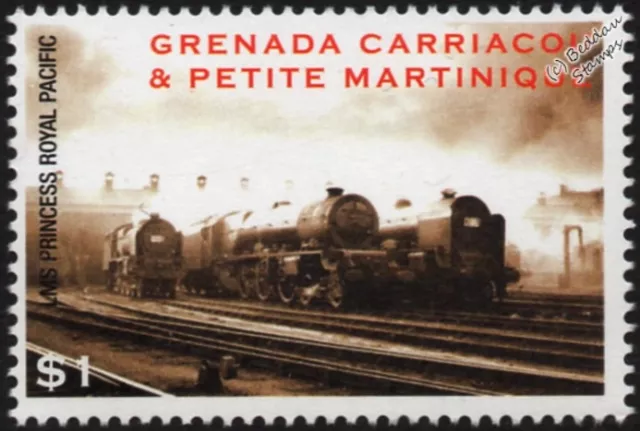 London Midland & Scottish Railway (LMS) Stanier Princess Royal 4-6-2 Train Stamp