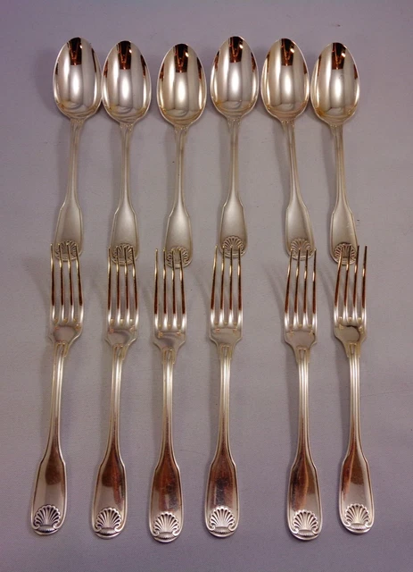 12 FOURCHETTES ENTREMET CHRISTOFLE modèle DUO par TAPIO WIRKKALA métal