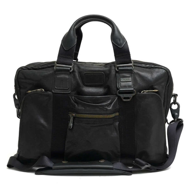 Tumi Business Bag 92611Dh Alpha Bravo Mcnair Slim Briefs Full Grain Leather 2Way