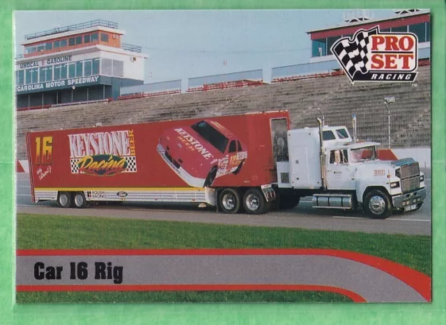 1992 Pro Set Winston Cup #205 Tom McGehee Rig Driver Roush Racing Keystone Beer