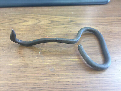 Antique Vintage Primitive Cast Iron Hand Forged Hay Bale/Meat Hook Farm Tool