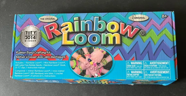 Rainbow Loom Rubber Band Bracelet Making Kit With 24 “C” clips and Extra Bands