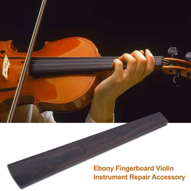 Ebony Fingerboard Repair Accessory for 4/4 Size Violin Instrument Part