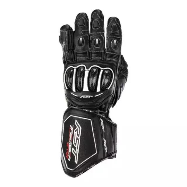 RST Tractech Evo 4 Ce Mens Glove Noir Noir Blanc Gants -  Livraison gratuite!