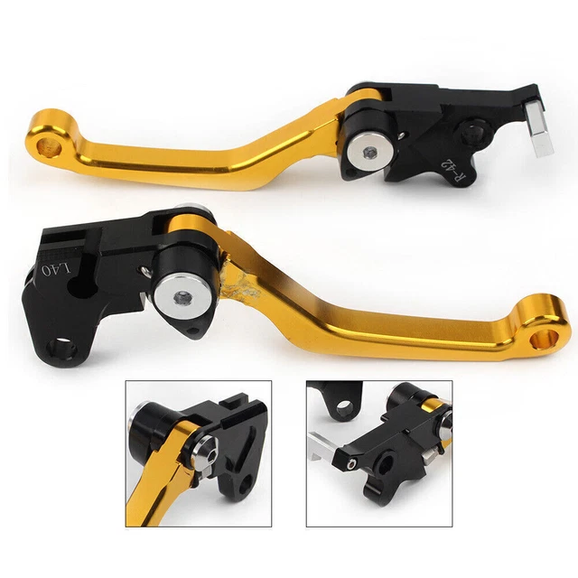 CNC Pivot Brake Clutch Lever For Suzuki DRZ400S DRZ400SM DRZ400E 2000-2022 Gold