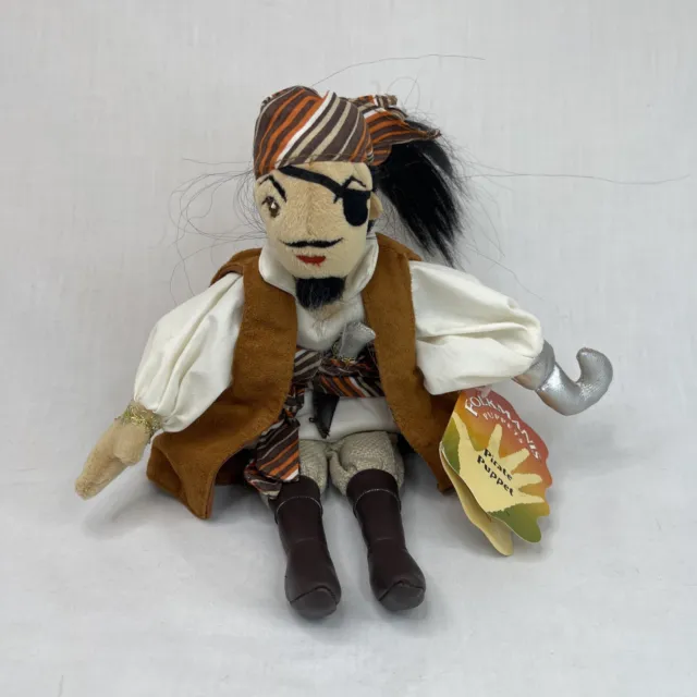 Folkmanis Puppets Pirate The Old Buccaneer Caribbean Hook Patch