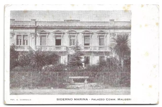 Cartolina Di Reggio Calabria ,Siderno Marina - Palazzo Comm. Malgeri