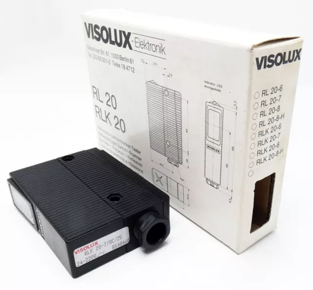 VISOLUX RLK 20-7/8C/25 Reflexionslichtschranke/-taster -unused/OVP