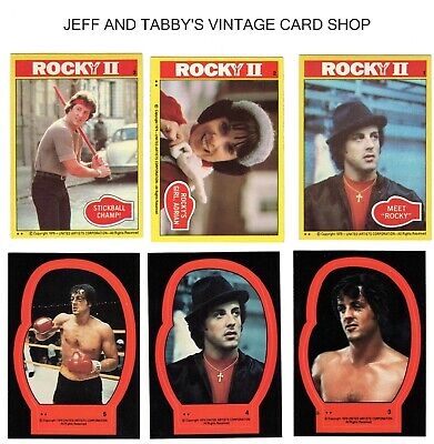 1979 Topps " Rocky Ii /2  Cards & Stickers. See Drop Down Menu