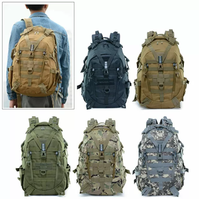 25L Military Molle Tactical Backpack Rucksack Bag Travel Hiking Outdoor Camping