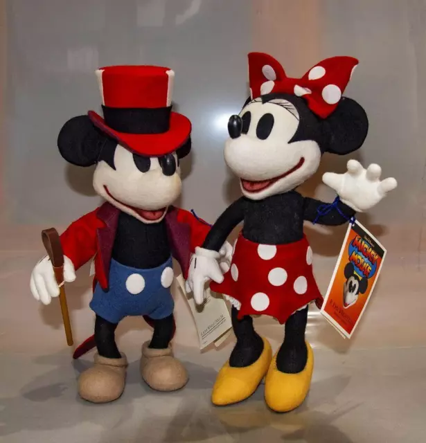 R.JOHN WRIGHT DOLLS Circus Mickey & Minnie Mouse Serial No 1 Top Number