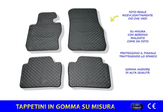 Tappetini auto in Gomma su misura – Tappeti Set 4PZ.BMW Serie 3 4p.Touring 2012>