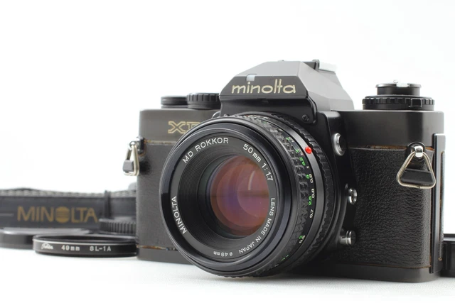 EXC+5] MINOLTA XD Black 35mm Film Camera MD Rokkor 50mm f/1.7 Lens