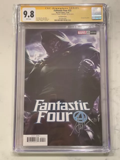 Fantastic Four #25 Dr. Doom Variant CGC 9.8 SS Stanley "Artgerm" Lau