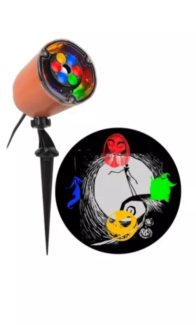 Disney Tim Burton Nightmare Bef Christmas LED Whirl A Motion Halloween Light (QT