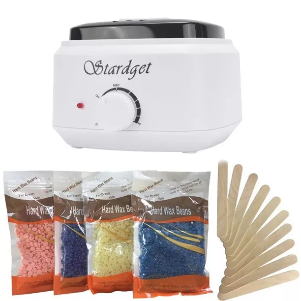 Professional Wax Warmer Heater Hair Removal Depilatory Home Waxing Kit Beans