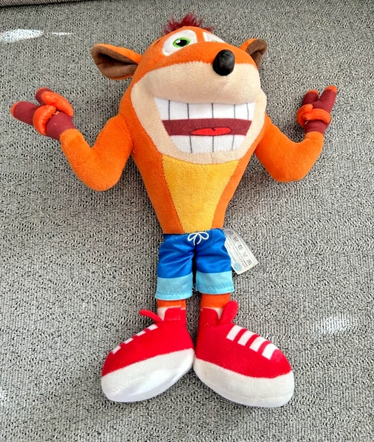 Peluche Stitch Crash Imminent Crash Bandicoot Play By Play - Peluche Plush Avec Masque De Aku Aku Original Activision Videogame - Multicolor - 32cm Peluche Goupix D Alola Bluey Jouet