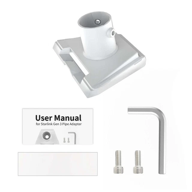 Adattatore Per Montaggio Starlink Gen 3 Su Palo - Acciaio Inossidabile Per Tetto - Foto 10