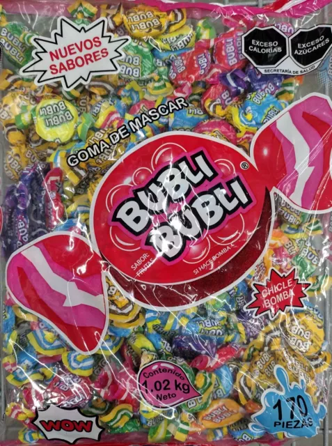 Bubli Bubli Goma Gum / Chicle - Big Bag  170 Pieces  Each - Free Shipping