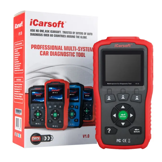 iCarsoft V1 für BMW + OBD-1 20 Pin Adapter Scanner Diagnose Motor ABS Airbag etc