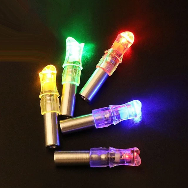 LED LIGHTED NOCKS for Archery Arrows 5pcs ID6 27 6mm Bowstring