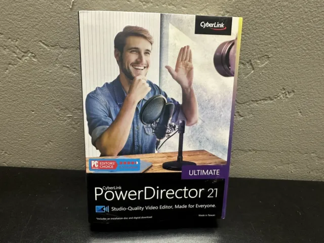 CyberLink Ultimate PowerDirector 21 Editor’s Choice Factory Sealed