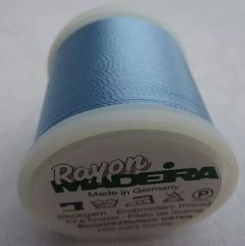 (1,25€/100m) Madeira Rayon Stickgarn 200m Farbe 861 hellblau