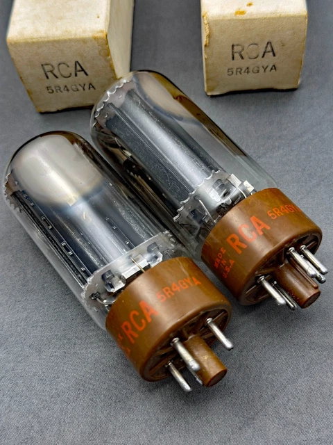 Lot De 2 Tubes 5R4GY RCA – NOS (New Old Stock) Pour Amplificateurs Vintage