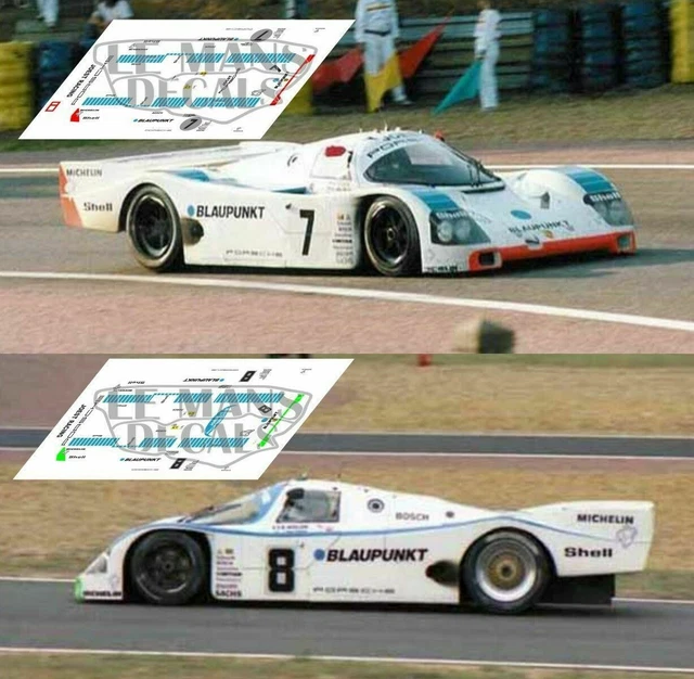 Décalcomanies Corvette C3 Le Mans 1973 - Échelles 1:18, 1:24, 1:32, 1:43 - Neuf