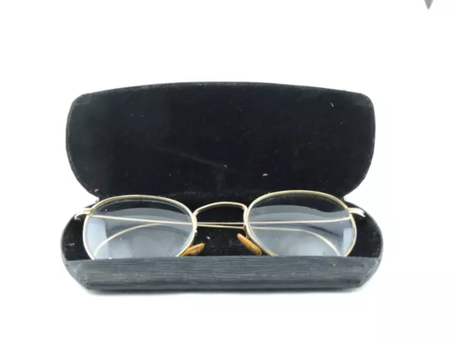 Vintage American Optical AO Ful Vue Wire Rim Eyeglasses 1/10 12K GF Spectacles