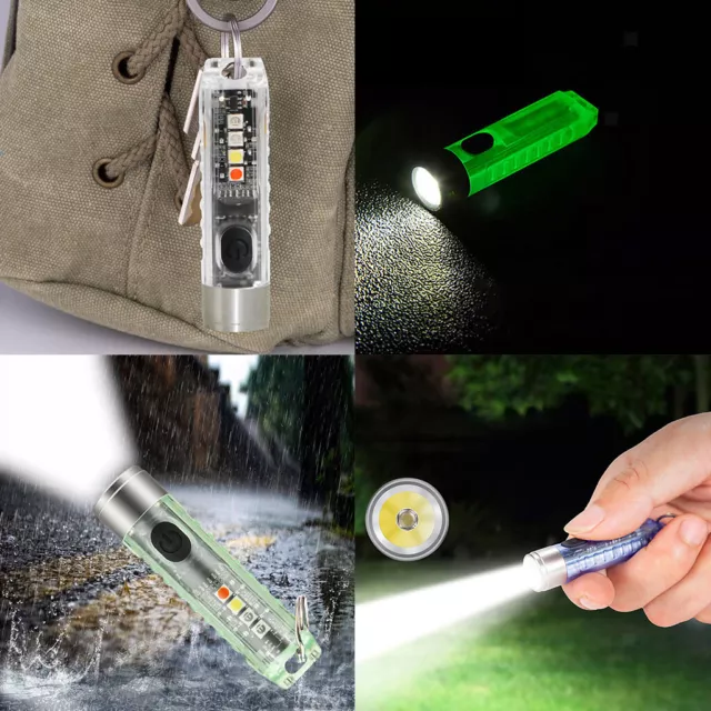 Mini porte-clés rechargeable pour lampe de poche Usb Shocker d'autodéfense