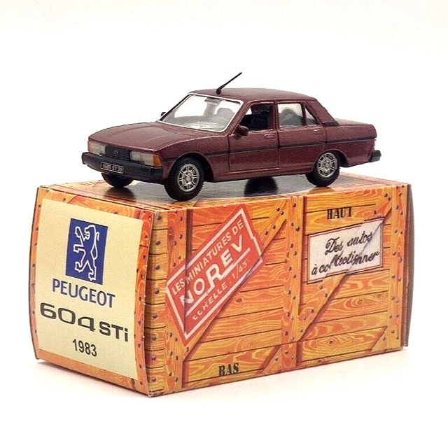 PEUGEOT 604 STI 1983 Bleu NOREV 1:43 blister de reference G1124033