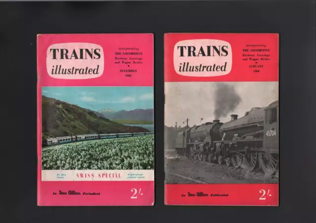 Trains Illustrated Magazine 12 Issues 1960 Full Year  Free Uk Postage