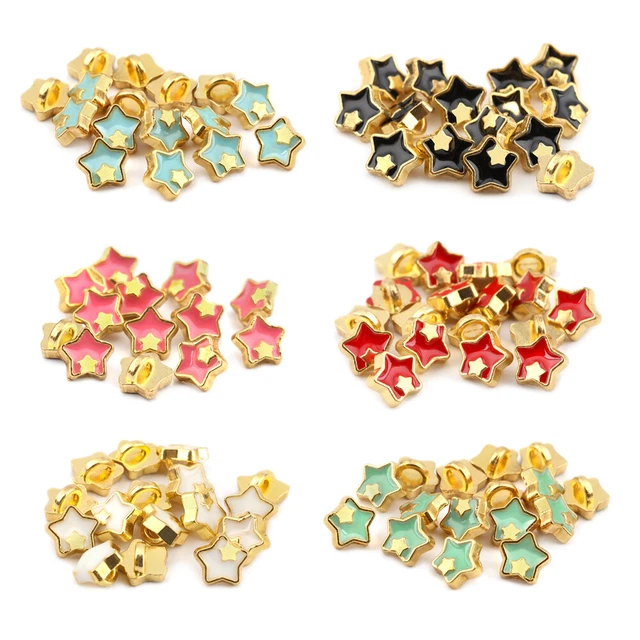 Accesorios Hebillas de metal Mini Botones Hágalo usted mismo Muñeca Ropa Ropa Hebilla de coser