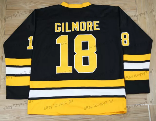  Mens Boston Happy Gilmore 18 Adam Sandler 1996 Movie Ice Hockey  Jersey Stitched (Black, Medium) : Clothing, Shoes & Jewelry