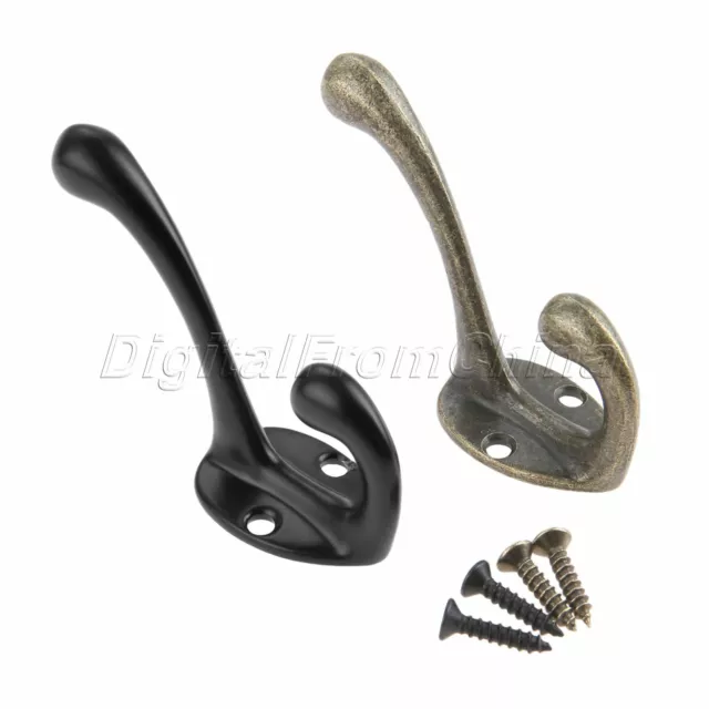 Coat Hooks Bag Clothes Dress Robe Hanging Hooks Hanger Wall Mounted 1/5/10Pcs