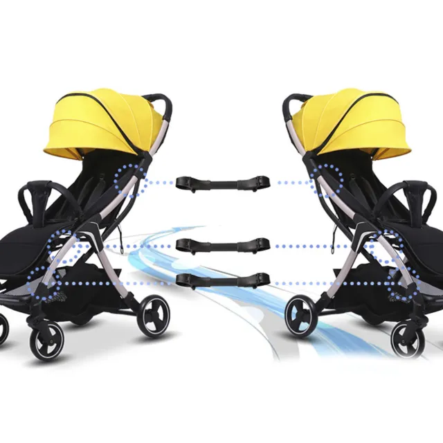 1X Baby Pram Connector Twin Baby Pushchair Stroller Connector Adjustable