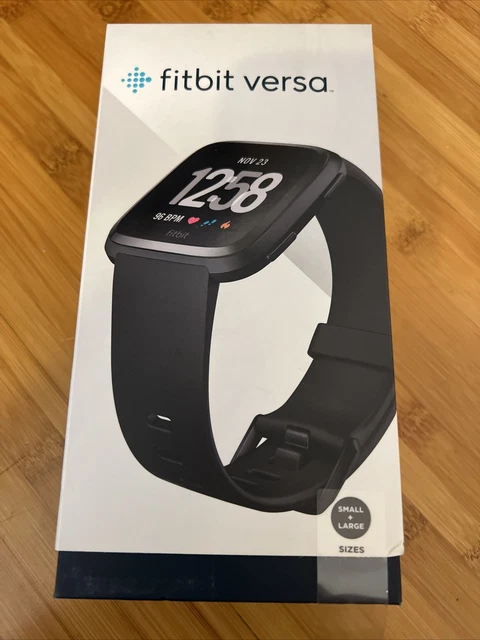 Fitbit Versa FB504 Smartwatch - Black - Small and Large Band Fitbit Versa FB504 Smartwatch - Black - Small and Large Band