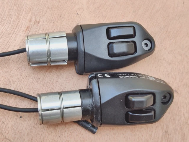 Sw R671 SHIMANO SW-R671 DI2 Electronic Bar End Shift Lever Pair TT Tri Bars ...