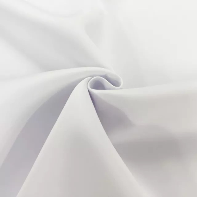 WHITE 2mm Thick Neoprene Stretch Heavy Drape Dress Making Fabric Material