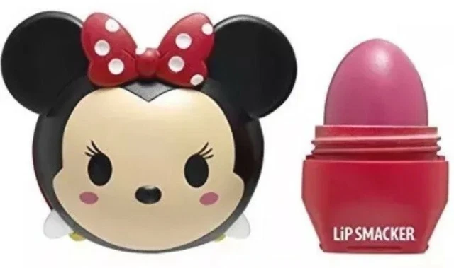⚡LIP SMACKER Disney Tsum Tsum Lip Balm Minnie Mouse Strawberry Lollipop 0.26 oz. 3