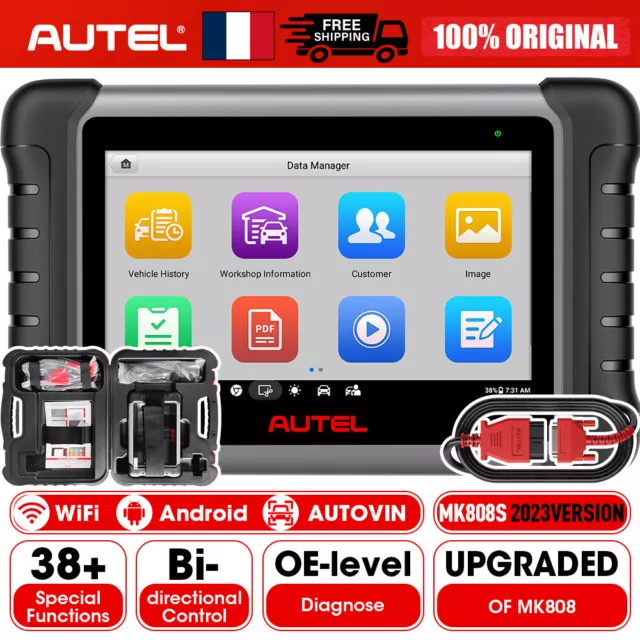 2024 Autel MaxiCOM MK808S Diagnostic Auto PRO OBD2 Scanner tout système EPB FAP