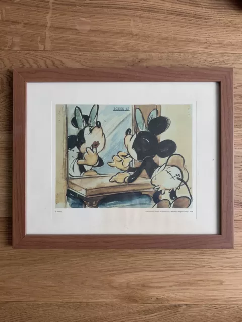 Mickeys Surprise Party 1939 Scene 12 Featuring Minnie Mouse Framed Print