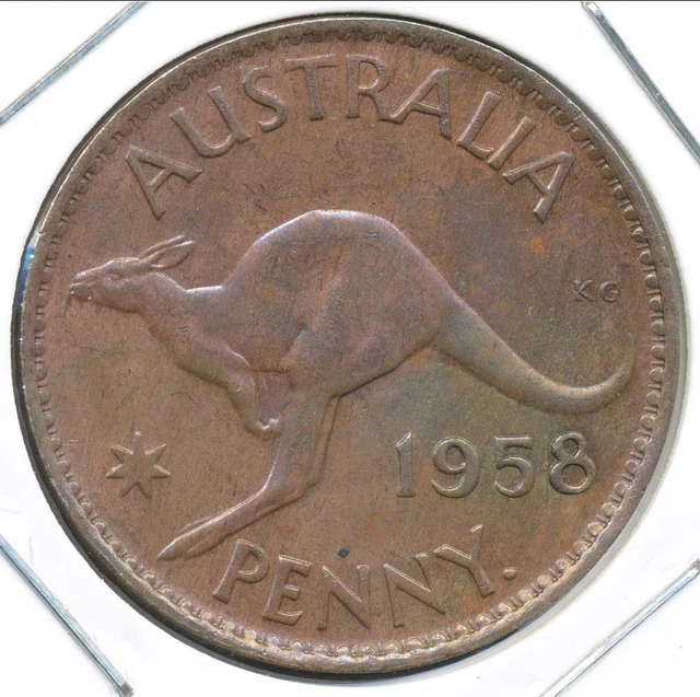 Australia 1958(p) One Penny 1d Elizabeth II - Uncirculated