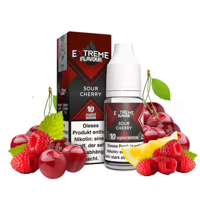 E Liquid - Extreme Flavour - Sour Cherry - 10 ml Nikotinsalz eLiquid