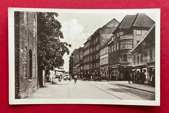 AK ODENSE in Dänemark um 1935 Nørregade mit Radfahrern     ( 128434