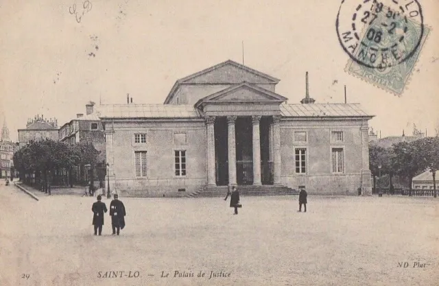 CPA 50 NORMANDY Channel - Environs Lambs SAINT-LO - Palace of Justice 1906