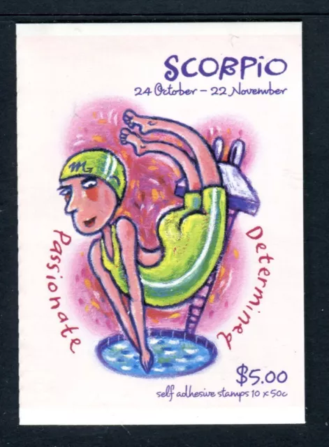 2007 Signs of The Zodiac Stamp Booklet SB237 General Barcode (Scorpio)